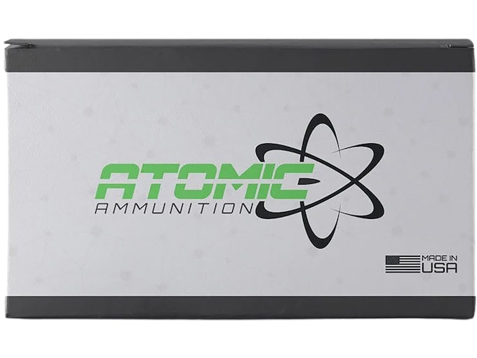 Atomic Ammunition 9mm Luger +P Ammo 124 Grain Bonded Jacketed Hollow Point Box of 50